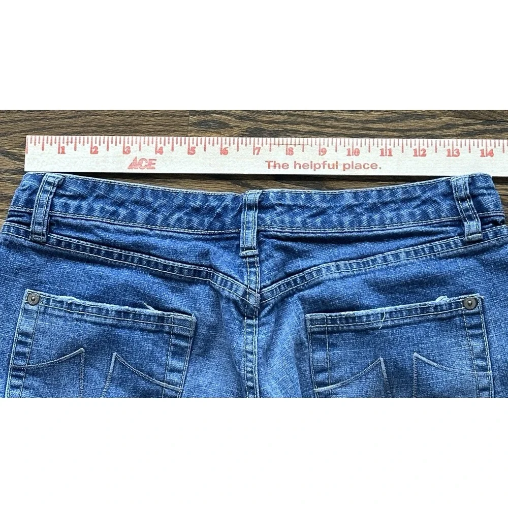 Sergio Valente Womens Bootcut Jeans Blue Low Rise Denim Size 8 Inseam 31